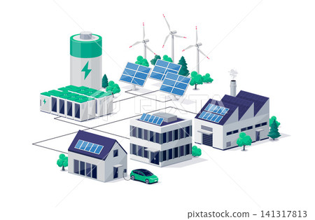 Power renewabale energy electricity scheme with solar buildings Power renewabale energy electricity scheme with solar buildings 141317813