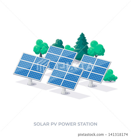 Renewable solar photovoltaic power station plant Renewable solar photovoltaic power station plant 141318174
