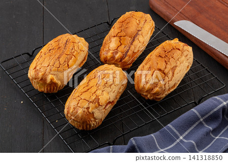 soft brioche bread buns with sweet pineapple chunks filling pineapple pastry soft brioche bread buns with sweet pineapple chunks filling pineapple pastry 141318850