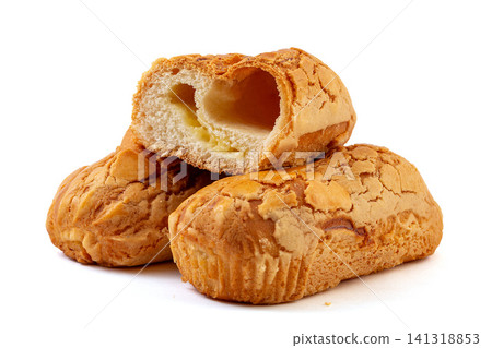 soft brioche bread buns with sweet pineapple chunks filling pineapple pastry soft brioche bread buns with sweet pineapple chunks filling pineapple pastry 141318853