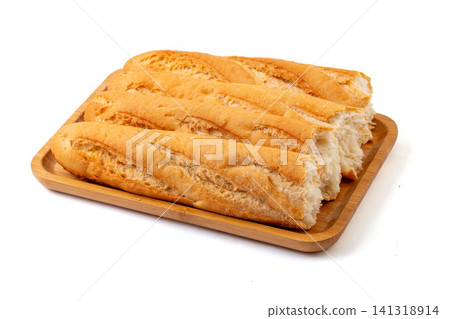 french baguette bread sticks crusty sourdough loaf halves bakery product french baguette bread sticks crusty sourdough loaf halves bakery product 141318914
