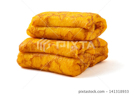 savory egg wrap bread roll fluffy omelet crepe pancake roll snack savory egg wrap bread roll fluffy omelet crepe pancake roll snack 141318933