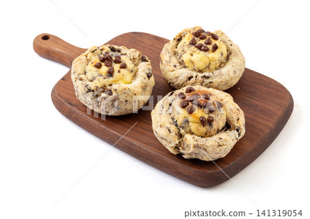 chocolate sandwich cookie crumb scone filled with cream cheese chocolate sandwich cookie crumb scone filled with cream cheese 141319054