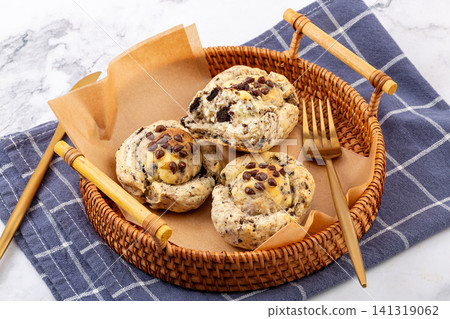 chocolate sandwich cookie crumb scone filled with cream cheese chocolate sandwich cookie crumb scone filled with cream cheese 141319062
