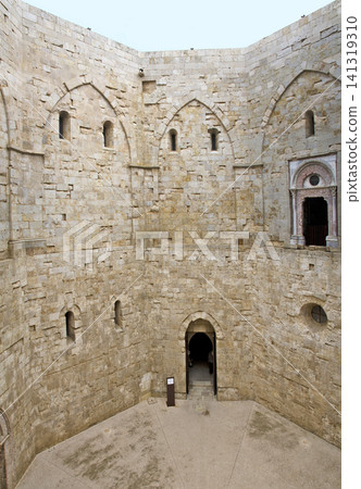 inner court of Castel del Monte inner court of Castel del Monte 141319310