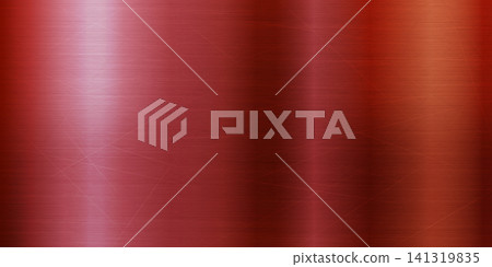 Red metal background with glossy chrome texture Red metal background with glossy chrome texture 141319835