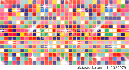 Disco champagne pink glitter sequin bg texture pattern background banner with shimmer and sparkle for a glamorous party scene. This abstract vector design combines a seamless mosaic of rose. Disco champagne pink glitter sequin bg texture pattern background banner with shimmer and sparkle for a glamorous party scene. This abstract vector design combines a seamless mosaic of rose. 141320079