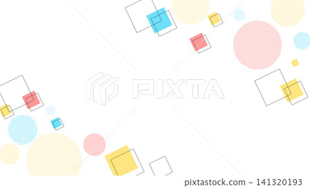 Colorful Memphis geometric frame background, landscape orientation 16:9 Colorful Memphis geometric frame background, landscape orientation 16:9 141320193