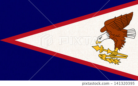 Official flag of American Samoa with textured fabric effect Official flag of American Samoa with textured fabric effect 141320395