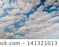 View of white clouds in the blue sky - cloudscape 141321013