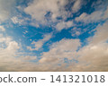View of white clouds in the blue sky - cloudscape 141321018