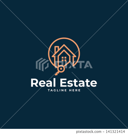 minimal real estate line art icon logo template vector illustration design. simple modern home buyer, housing, property developer logo concept minimal real estate line art icon logo template vector illustration design. simple modern home buyer, housing, property developer logo concept 141321414