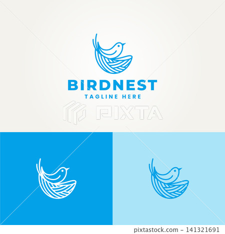 minimalist unique bird house line art label logo vector illustration design. simple modern bird nest logo concept minimalist unique bird house line art label logo vector illustration design. simple modern bird nest logo concept 141321691