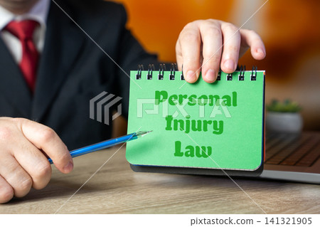Personal injury law concept. Client consulting lawyer after accident, legal advice, compensation claim, justice and insurance protection theme. Personal injury law concept. Client consulting lawyer after accident, legal advice, compensation claim, justice and insurance protection theme. 141321905
