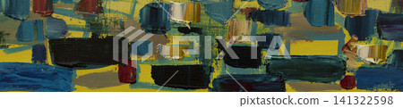 Oil painting, abstract drawing, handmade 141322598
