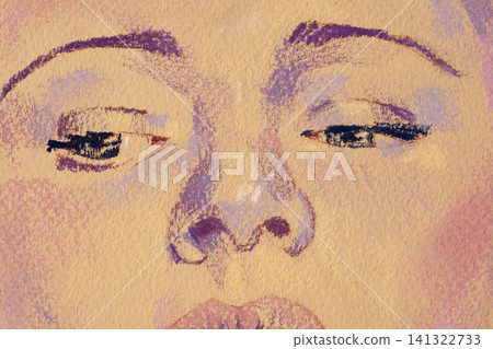 oil painting, portrait of a beautiful young woman 141322733