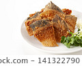 Deep-fried flounder, bone crackers 141322790
