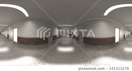 empty room, spherical panorama of the interior, 3D illustration empty room, spherical panorama of the interior, 3D illustration 141323278
