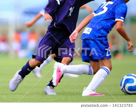 Soccer team practice 141323783