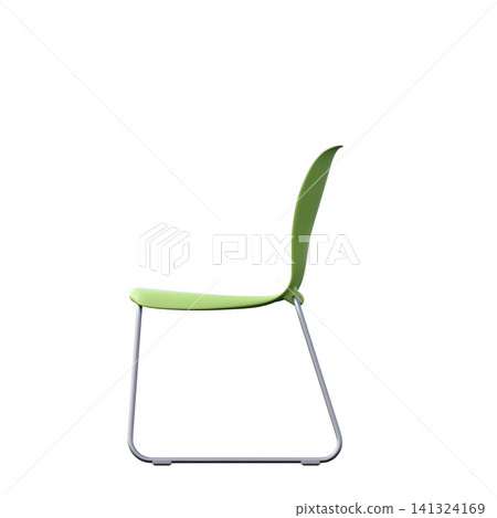 chair isolate on a transparent background, interior furniture, 3D illustration, cg render 141324169