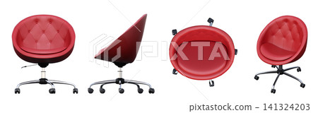 chair isolate on a transparent background, interior furniture, 3D illustration, cg render chair isolate on a transparent background, interior furniture, 3D illustration, cg render 141324203