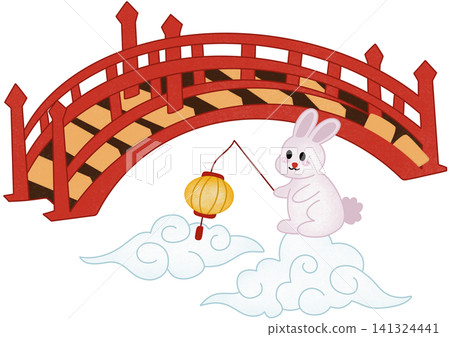 mid autumn festival with rabbit mid autumn festival with rabbit 141324441