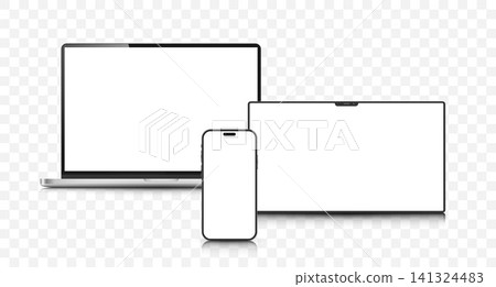 Set of gadget layouts on a transparent background. Set of gadget layouts on a transparent background. 141324483