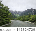Mt. Tanigawa in early summer seen from Kappa Bridge 141324729