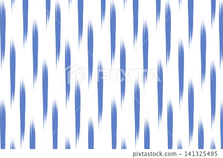 Ikat line art pattern. Ikat Pattern Design for Fabric. Ethnic fabric design. clothing, textile, wrapping, background, wallpaper, carpet, embroidery, print, ornament, wrapping paper 141325495