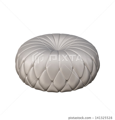 soft pouf isolate on a transparent background, interior furniture, 3D illustration, cg render soft pouf isolate on a transparent background, interior furniture, 3D illustration, cg render 141325528