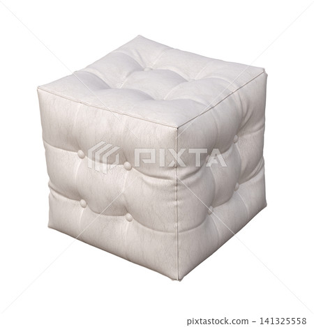 soft pouf isolate on a transparent background, interior furniture, 3D illustration, cg render soft pouf isolate on a transparent background, interior furniture, 3D illustration, cg render 141325558