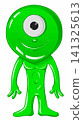 Cute alien character cartoon style illustration design. vector Cute alien character cartoon style illustration design. vector 141325613