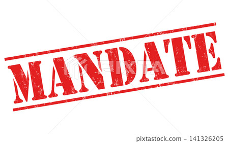 Mandate grunge rubber stamp Mandate grunge rubber stamp 141326205