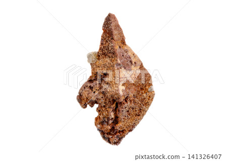 Macro Mineral Stone Anatase on white background Macro Mineral Stone Anatase on white background 141326407