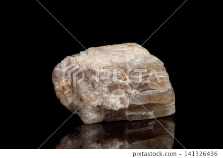 Macro mineral stone Moonstone a black background Macro mineral stone Moonstone a black background 141326436