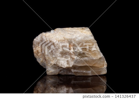 Macro mineral stone Moonstone a black background Macro mineral stone Moonstone a black background 141326437