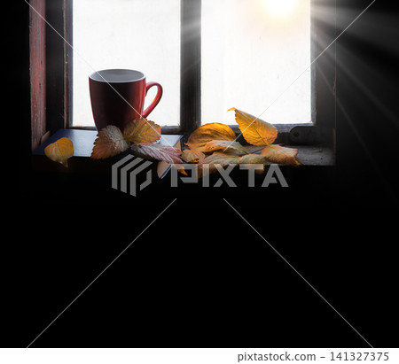 Cup of tea and book Cup of tea and book 141327375