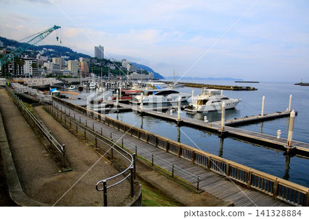 Known as the "Monaco of the East"... The yacht harbor in Atami Known as the "Monaco of the East"... The yacht harbor in Atami 141328884