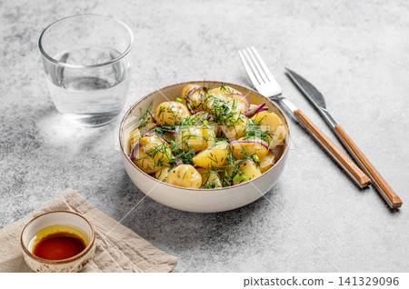 Warm Potato Salad with Red Onion and Fresh Dill Warm Potato Salad with Red Onion and Fresh Dill 141329096