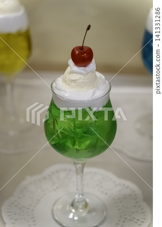 哈密瓜汽水食品樣品 哈密瓜汽水食品樣品 141331286