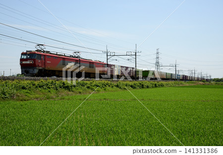 東北本線運行的貨運列車 東北本線運行的貨運列車 141331386