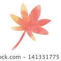 Red maple leaves (watercolor style) 141331775
