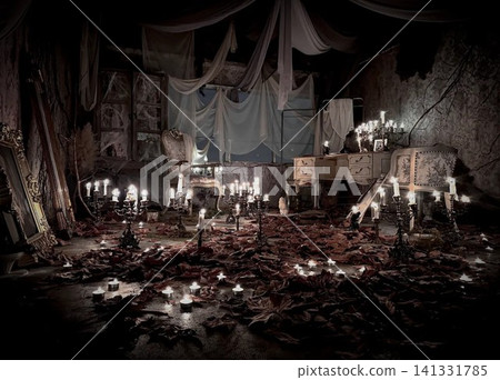 Candlestick left in the ruins Candlestick left in the ruins 141331785
