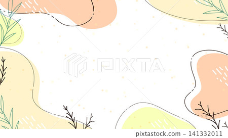Korean-style minimalist botanical abstract background, suitable for beauty and natural design. Korean-style minimalist botanical abstract background, suitable for beauty and natural design. 141332011