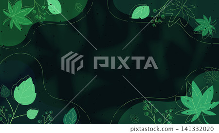 簡約的秋季植物背景:時尚的韓國秋葉邊框素材。 簡約的秋季植物背景:時尚的韓國秋葉邊框素材。 141332020