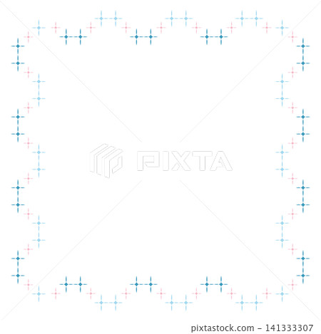 Simple, sparkly frame in pink and light blue Simple, sparkly frame in pink and light blue 141333307
