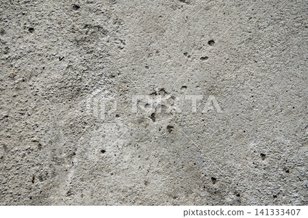 Cat Paw Print on Rough Concrete Surface Texture 141333407