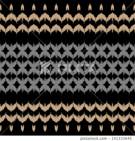 ikat geometric ethnic oriental pattern. ikat geometric ethnic pattern. ikat pattern design for clothing, textile, background, wallpaper, wrapping, carpet, print, embroidery style, vector illustration ikat geometric ethnic oriental pattern. ikat geometric ethnic pattern. ikat pattern design for clothing, textile, background, wallpaper, wrapping, carpet, print, embroidery style, vector illustration 141333645