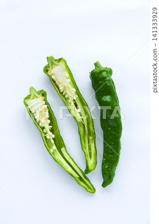 Sliced sweet peppers (Manganji variety) Sliced sweet peppers (Manganji variety) 141333929