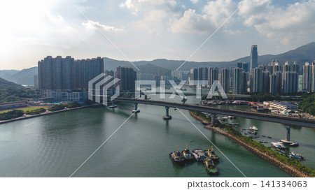 July 11 2026. Hong Kong Tsing Lai Bridge and Rambler Channel Infrastructure July 11 2026. Hong Kong Tsing Lai Bridge and Rambler Channel Infrastructure 141334063